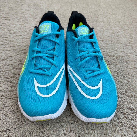 Nike‎ Alpha Huarache 8 Pro Turf LAX Shoes Mens 8 LAX Lacrosse Turquoise Yellow - Picture 3 of 14